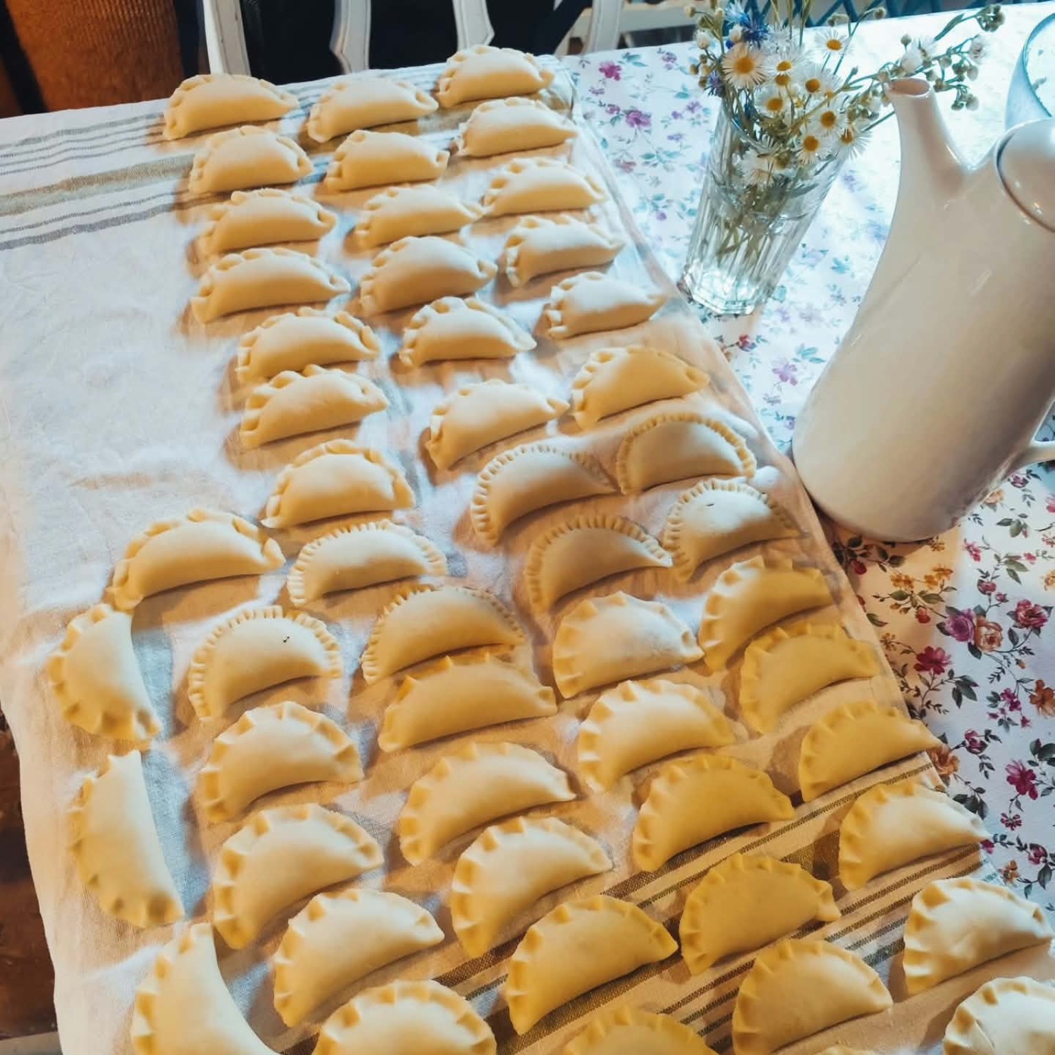 Pierogi lepione na miejscu